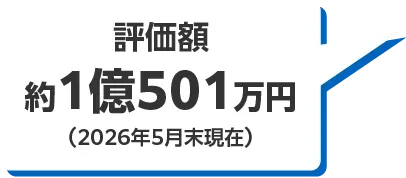 評価額約1億501万円（2026年5月末現在）